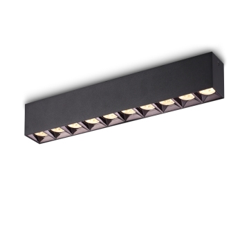 Downlights de plafond IP20 intérieur moderne - Éclairage commercial Certificat ROHS 10 * 3W Downlight linéaire