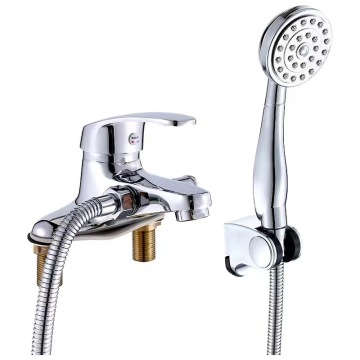 HP Spring and Summer Shower Single Handle Three-hole Basin Mixer Faucet - Brass Three-hole Basin Faucet