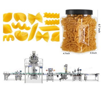 Mushrooms Pasta Production Line Machine: Weighing, Filling, Capping & Labeling