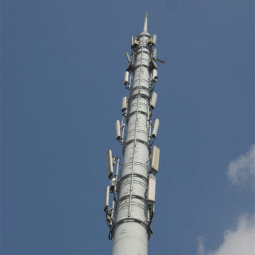 25m Galvanized GSM Communication Pole Monopole