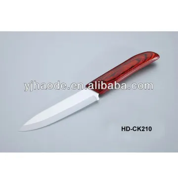 HD-CK210 chef Ceramic knife with Colorful wood handle wooden handle ceramic knife