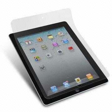 Anti-fingerprint Screen Protector for iPad 2, Made of PET Material and Easy to Install, Sized 5-inch