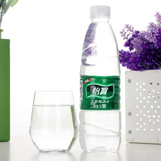 PETG heat shrink bottle label for sparkling water