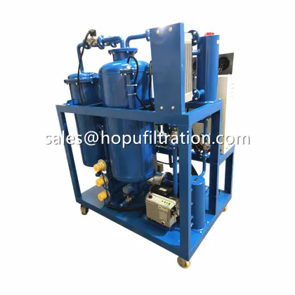 mobil gear oil purifier, Lubricant Oil Filtration Plant, Vacuum Oil Cleaning System, remove water, gas, impurity