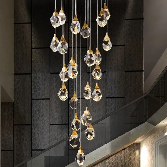 European Modern Luxury Simig Lighting: Unique Copper Staircase and Ceiling Chandeliers & Pendant Lights