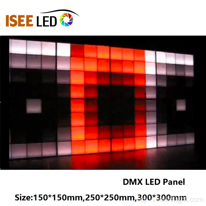 RGB DMX LED Panel Golau ar gyfer Addurno Wal