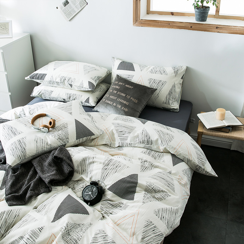 純粋な綿のプリントイギリス風の寝室の寝具セット