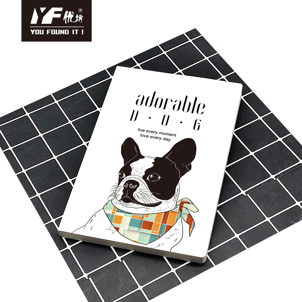 Caderno de cola com capa macia estilo cachorro adorável personalizado