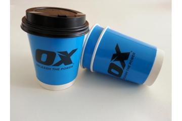 12oz Double Wall Hot Coffee Paper Cup with Lid