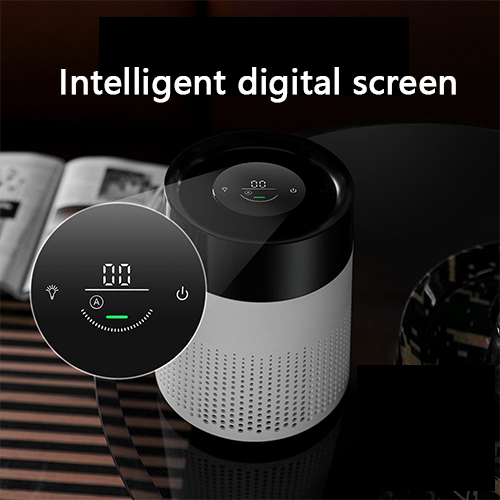 Smart Desktop Air Purifier with Negative Ions and Running Horse Night Light Function