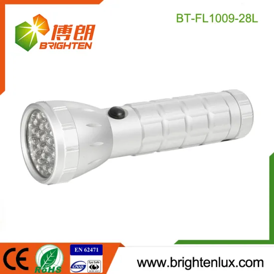 Factory Supply Cheap Price Housing Portable Night Vision Aluminum 28 led Battery Operated Torches with 3*aaa