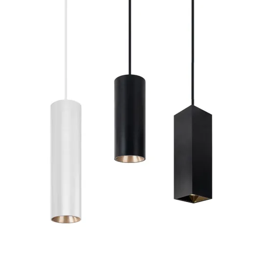 Retro Black White Gold LED Chandelier for Modern Small Restaurant Decoration