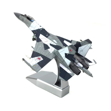 23 cm 1/100 Skala SU-35 Dascast Metall-Flugzeugmodell mit Anzeigeständer: detailliertes Luftfahrtsammler