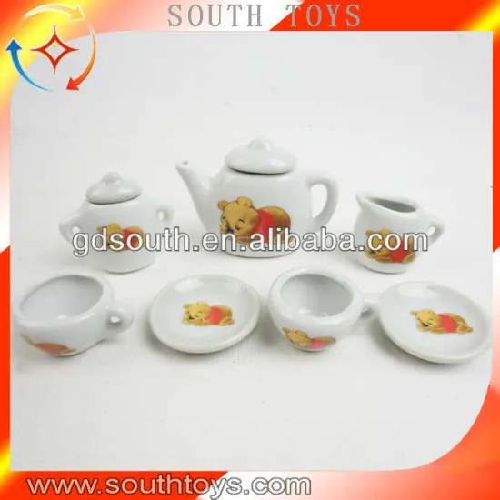 small OEM chlidren porcelain tea set toy
