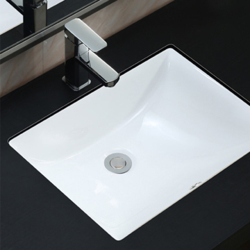 Wholesale Rectangular Ceramic Wash Basin for Bathroom Vanity