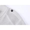 Men's Knitted Full Zip Textured Epaulet Pocket Cardigan