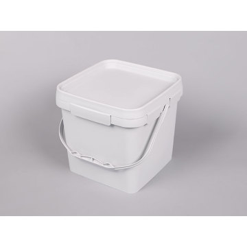 Cubo de plástico cuadrado de 6 litros