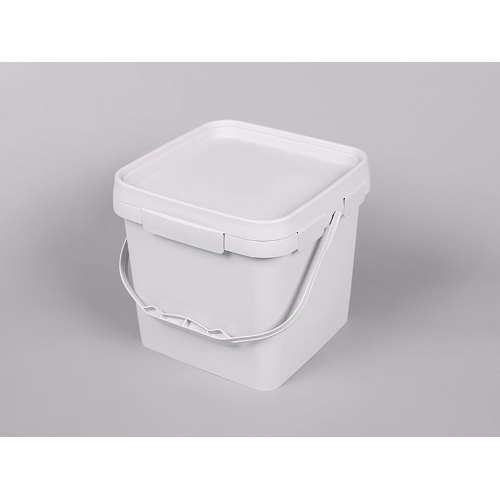 Cubo de plástico cuadrado de 6 litros
