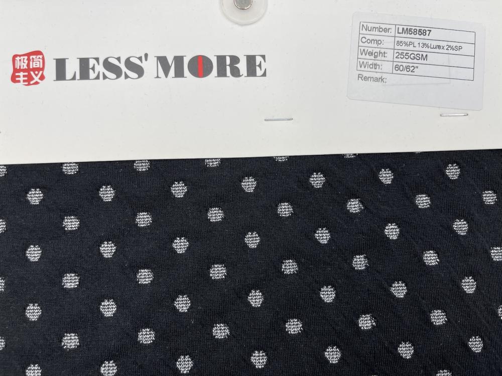 85% Polyester 13% Lurex 2% Spandex