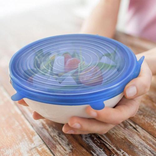 Reusable silicone stretch bowl cover