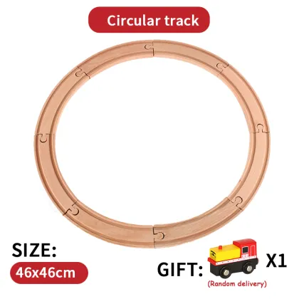 Wooden Tracks Train Set Toys Railway Magical Brio Wood Track Puzzles Educational Toys For Children's Birthday Gifts