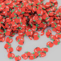 Miniature taille minuscule doux charmes 5mm forme rouge polymère argile Nail Art ongles bricolage décoration accessoires