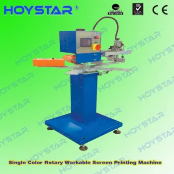 1 color silk screen printer for t shirt neck label