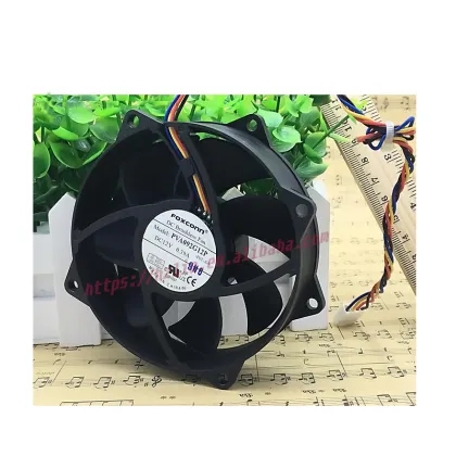 Foxconn 9cm Circular Case CPU Fan 9025 4-Wire Temperature Control PVA092G12P 12V 0.39A