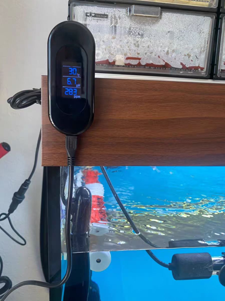 Multifunctional Water Quality Tester Fish Tank Aquarium Accessories Digital PH Meter Fish Tank Thermometer