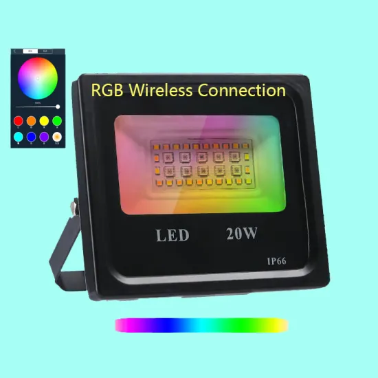 Colorful Garden: 20W WiFi Control IP66 Dimmable Outdoor CCT Adjustable RGB Floodlight