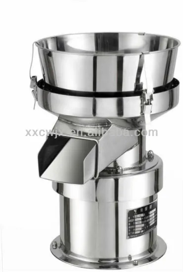 Vibrating filter machine for juice/milk