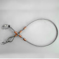 Stainless steel sling with thimble and clip