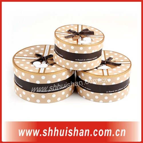 2012 Hot Circular cardboard packaging gift boxes