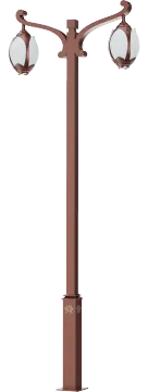 Double-Head Modern Lotus Outdoor Garden Street Light