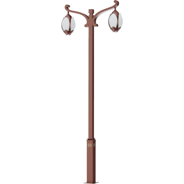 Double-Head Modern Lotus Outdoor Garden Street Light