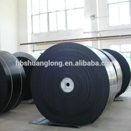 Chemical resistant rubber conveyor belt