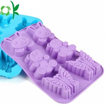 Oval Shaped Silicone Cake 3D Design Cake Mold