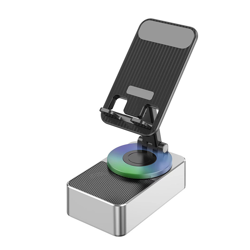 Portable Phone Holder with Bluetooth Speaker