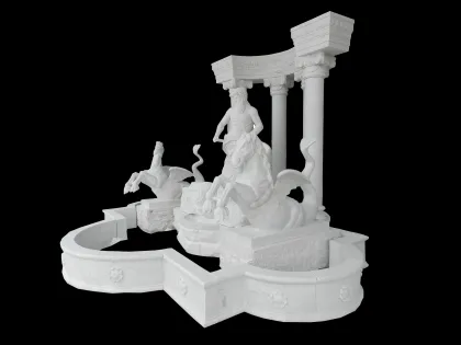 Fontana di Trevi marble fountain