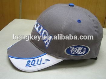 cotton twill fitted baseball hat and cap with embroidery