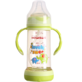 Lebar Leher Anti-Kelengkungan PPSU Baby Feeding Bottle