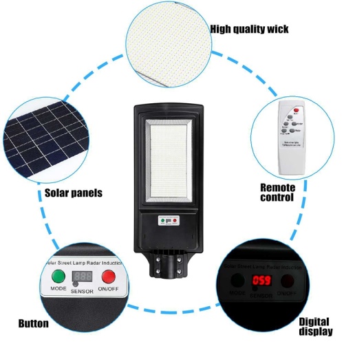 300W 600W Dusk to Dawn Solar Street Light