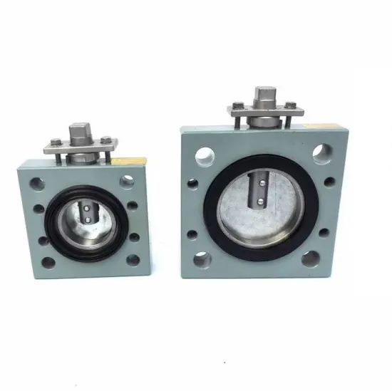 Vacuum steel plate butterfly valve for transformer pipeline