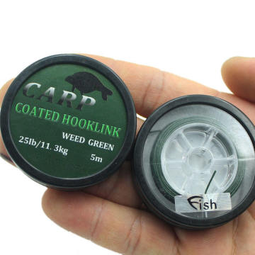 Carp Fishing Tackle: 5M Multifilament PE Braided Line 15LB/25LB/35LB Strong Coated HookLink
