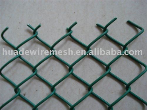 pvc coated diamond wire mesh, diamond wire mesh fence, Vinyl coated wire netting