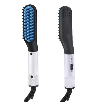 Wireless Beard Straightener Comb with Heat and Ionic Technology for Men's Hair and Beard Styling