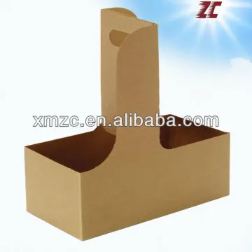 Factory Direct Sale Take Away Kraft Paper Coffee Cup Carrier