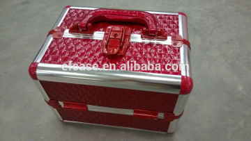 2015 HOT SELLING, WELL RECEIVING BEAUTIFUL BIG RED PVC COSMETIC CASE, MAKEUP CASE