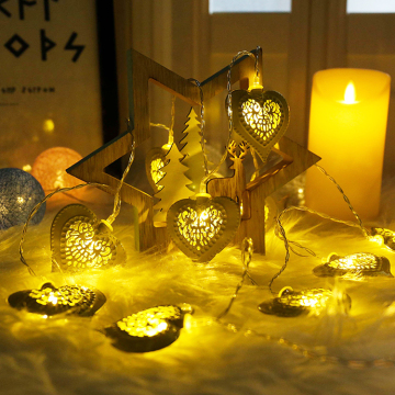 wrought hanging lamp with string lights LED lights