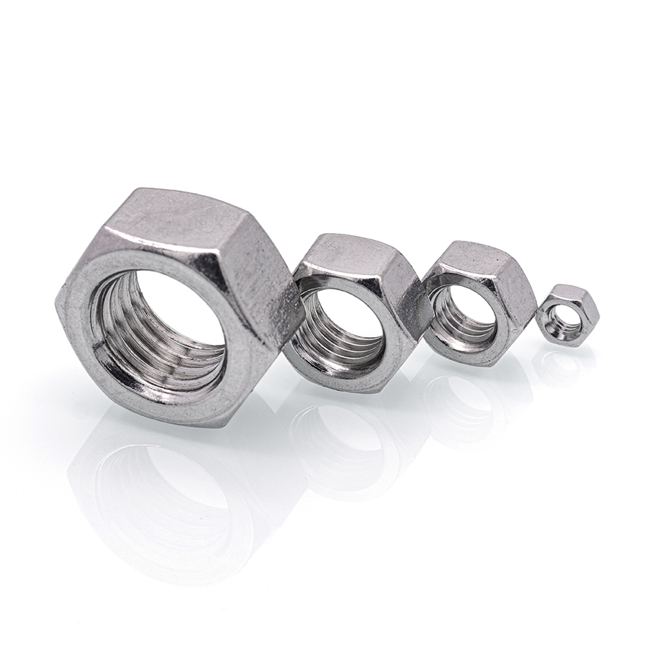 Stainless steel types of hex nuts